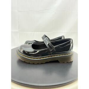 Dr. Martens Maccy Juniors Kids Size 12 Black Patent Leather Mary Jane Shoes